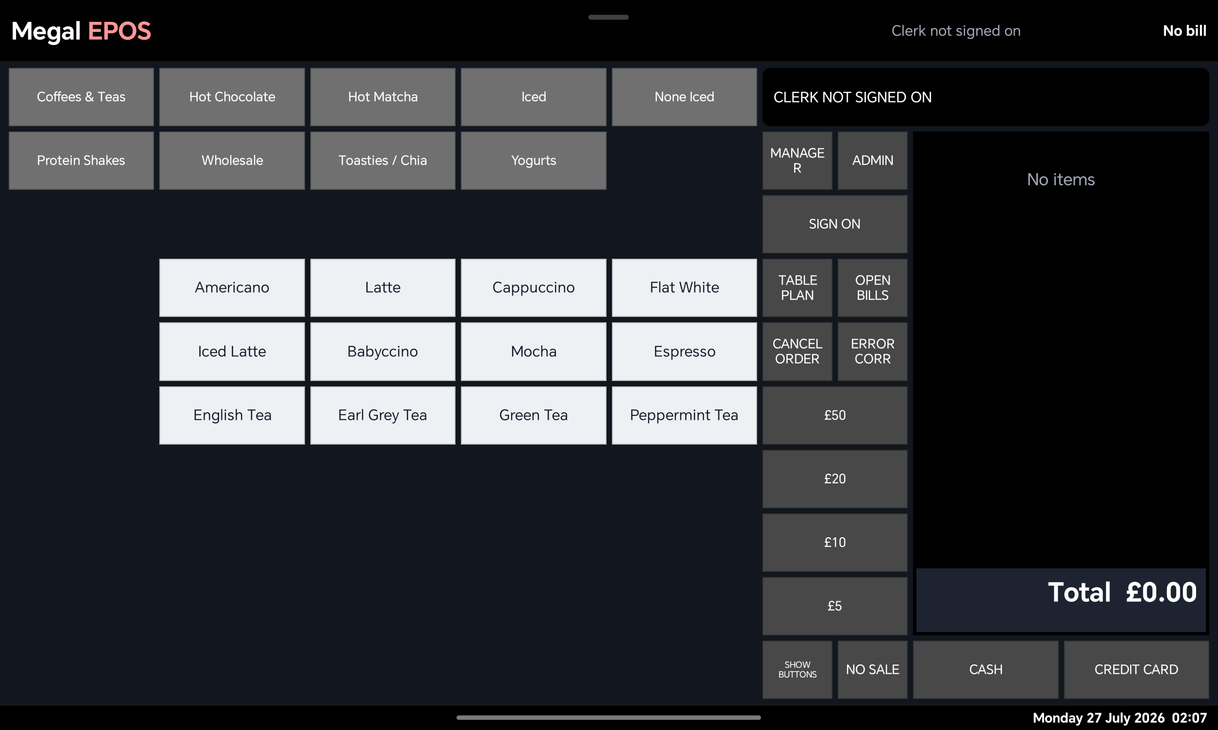 Megal EPOS Android till screen